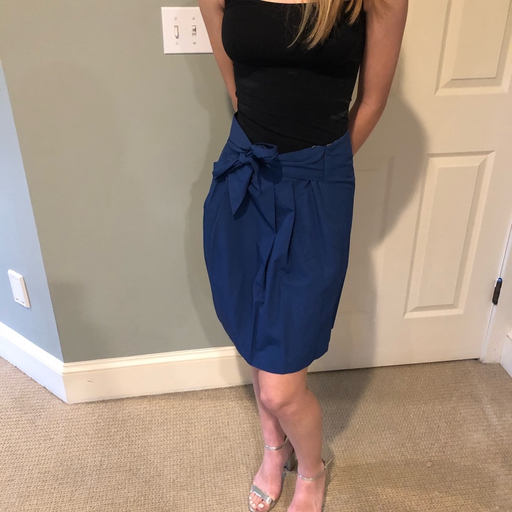 J Crew royal blue skirt size 0-2